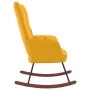 Senfgelber Schaukelstuhl aus Samt von , Schaukelstühle - Ref: Foro24-328146, Preis: 109,66 €, Rabatt: %