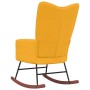 Senfgelber Schaukelstuhl aus Samt von , Schaukelstühle - Ref: Foro24-328146, Preis: 109,66 €, Rabatt: %