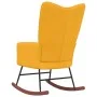 Senfgelber Schaukelstuhl aus Samt von , Schaukelstühle - Ref: Foro24-328146, Preis: 109,66 €, Rabatt: %