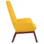 Sillón de relax de tela amarillo mostaza by , Armchairs - Ref: Foro24-341390, Price: 117,89 €, Discount: %
