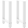 Patas para mesa de comedor blancas (2 unidades, 50 x 72-73 cm