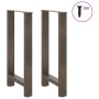 Patas para mesa de bar de acero natural (2 unidades, 40 x 90-91 cm) en Patas para mesas | Comprar online en Foro24
