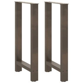 Patas para mesa de bar de acero natural (2 unidades, 50 x 90-91 cm) en Patas para mesas | Comprar online en Foro24