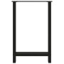Patas para mesa de bar negras (2 unidades, 60 x 90-91 cm, acero) en Patas para mesas | Comprar online en Foro24
