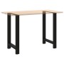 Patas para mesa de bar negras (2 unidades, 60 x 90-91 cm, acero) en Patas para mesas | Comprar online en Foro24