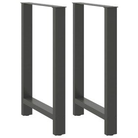Patas para mesa de bar antracita (2 unidades, 60 x 90-91 cm, acero) en Patas para mesas | Comprar online en Foro24