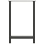 Patas para mesa de bar antracita (2 unidades, 60 x 90-91 cm