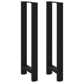 Patas para mesa de bar negras (2 unidades, 40 x 110-111 cm, acero) en Patas para mesas | Comprar online en Foro24