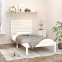 Estructura de cama madera maciza de pino blanca 90x200 cm
