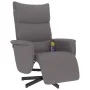 Reclining massage armchair with footrest in gray synthetic leather by , Armchairs - Ref: Foro24-356595, Price: 223,04 €, Disc...