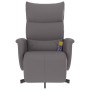 Reclining massage armchair with footrest in gray synthetic leather by , Armchairs - Ref: Foro24-356595, Price: 226,62 €, Disc...