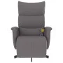 Reclining massage armchair with footrest in gray synthetic leather by , Armchairs - Ref: Foro24-356595, Price: 223,04 €, Disc...