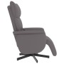 Reclining massage armchair with footrest in gray synthetic leather by , Armchairs - Ref: Foro24-356595, Price: 226,62 €, Disc...