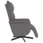 Reclining massage armchair with footrest in gray synthetic leather by , Armchairs - Ref: Foro24-356595, Price: 223,04 €, Disc...