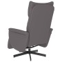 Reclining massage armchair with footrest in gray synthetic leather by , Armchairs - Ref: Foro24-356595, Price: 226,62 €, Disc...