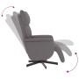 Reclining massage armchair with footrest in gray synthetic leather by , Armchairs - Ref: Foro24-356595, Price: 226,62 €, Disc...