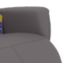 Reclining massage armchair with footrest in gray synthetic leather by , Armchairs - Ref: Foro24-356595, Price: 226,62 €, Disc...