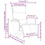 Reclining massage armchair with footrest in gray synthetic leather by , Armchairs - Ref: Foro24-356595, Price: 226,62 €, Disc...