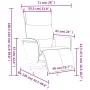 Sillón reclinable de masaje con reposapiés cuero sintético gris de , Sillones - Ref: Foro24-356595, Precio: 223,00 €, Descuen...