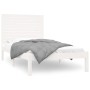 Estructura de cama madera maciza de pino blanca 90x200 cm