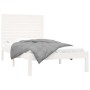 Estructura de cama madera maciza de pino blanca 90x200 cm