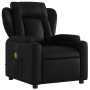 Sillón de masaje reclinable cuero sintético negro