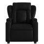 Sillón de masaje reclinable cuero sintético negro
