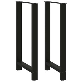 Patas para mesa de bar negras (2 unidades, 60 x 110-111 cm