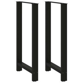 Patas para mesa de bar negras (2 unidades, 60 x 110-111 cm