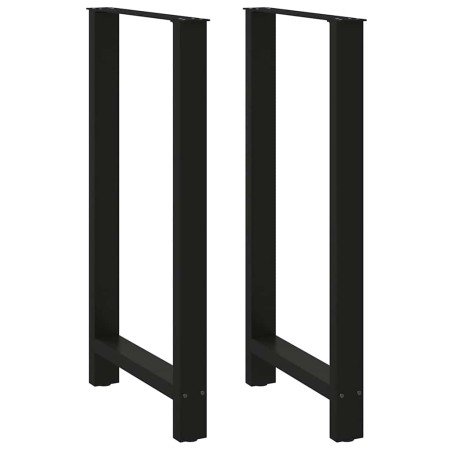 Patas para mesa de bar negras (2 unidades, 60 x 110-111 cm