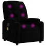 Black fabric massage recliner by , Armchairs - Ref: Foro24-372455, Price: 206,43 €, Discount: %
