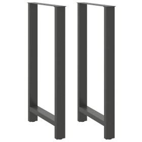 Patas para mesa de bar antracita (2 unidades, 60 x 110-111 cm, acero) en Patas para mesas | Comprar online en Foro24