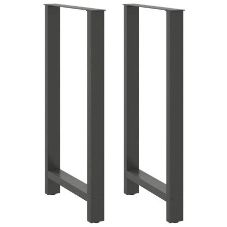 Patas para mesa de bar antracita (2 unidades, 60 x 110-111 cm, acero) en Patas para mesas | Comprar online en Foro24
