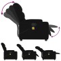 Black fabric massage recliner by , Armchairs - Ref: Foro24-372455, Price: 206,92 €, Discount: %