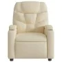 Verstellbarer Massagesessel aus cremefarbenem Stoff von , Sessel - Ref: Foro24-372462, Preis: 237,78 €, Rabatt: %