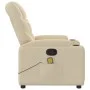 Verstellbarer Massagesessel aus cremefarbenem Stoff von , Sessel - Ref: Foro24-372462, Preis: 237,78 €, Rabatt: %