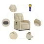 Verstellbarer Massagesessel aus cremefarbenem Stoff von , Sessel - Ref: Foro24-372462, Preis: 237,78 €, Rabatt: %