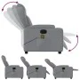 Sillón reclinable de masaje de tela gris claro de , Sillones - Ref: Foro24-372415, Precio: 256,63 €, Descuento: %