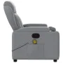 Sillón reclinable de masaje de tela gris claro de , Sillones - Ref: Foro24-372415, Precio: 256,63 €, Descuento: %