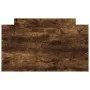 Bed frame with smoked oak headboard and footboard 90x190cm by , Beds and slatted bases - Ref: Foro24-3203814, Price: 172,87 €...