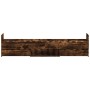 Bed frame with smoked oak headboard and footboard 90x190cm by , Beds and slatted bases - Ref: Foro24-3203814, Price: 170,91 €...