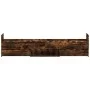 Bed frame with smoked oak headboard and footboard 90x190cm by , Beds and slatted bases - Ref: Foro24-3203814, Price: 172,87 €...