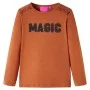 Langarm-T-Shirt für Kinder in der Farbe Cognac 128 von , Kinder-T-Shirts - Ref: Foro24-14267, Preis: 8,77 €, Rabatt: %