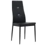 Dining chairs 4 units black synthetic leather by vidaXL, dining chairs - Ref: Foro24-246188, Price: 148,59 €, Discount: %