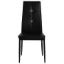 Dining chairs 4 units black synthetic leather by vidaXL, dining chairs - Ref: Foro24-246188, Price: 148,59 €, Discount: %