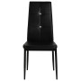 Esszimmerstühle 4 Einheiten aus schwarzem Kunstleder von vidaXL, Essstühle - Ref: Foro24-246188, Preis: 151,10 €, Rabatt: %
