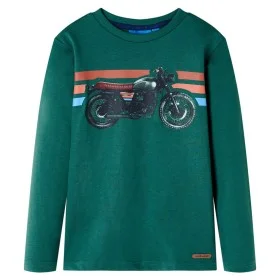 Long-sleeved green children's t-shirt size 92 by , Kids T-shirts - Ref: Foro24-12644, Price: 8,75 €, Discount: %