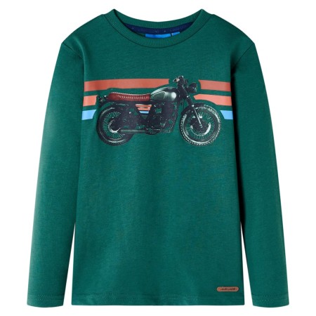 Langärmeliges grünes Kinder-T-Shirt 92 von , Kinder-T-Shirts - Ref: Foro24-12644, Preis: 8,85 €, Rabatt: %