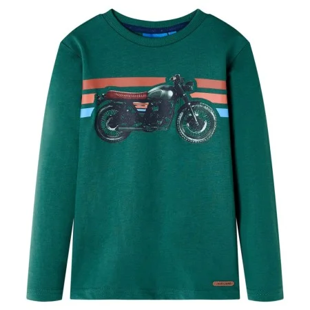 Langärmeliges grünes Kinder-T-Shirt 116 von , Kinder-T-Shirts - Ref: Foro24-12646, Preis: 8,75 €, Rabatt: %