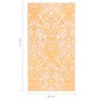 Alfombra de exterior ARAKIL naranja y blanca 80x150 cm PP